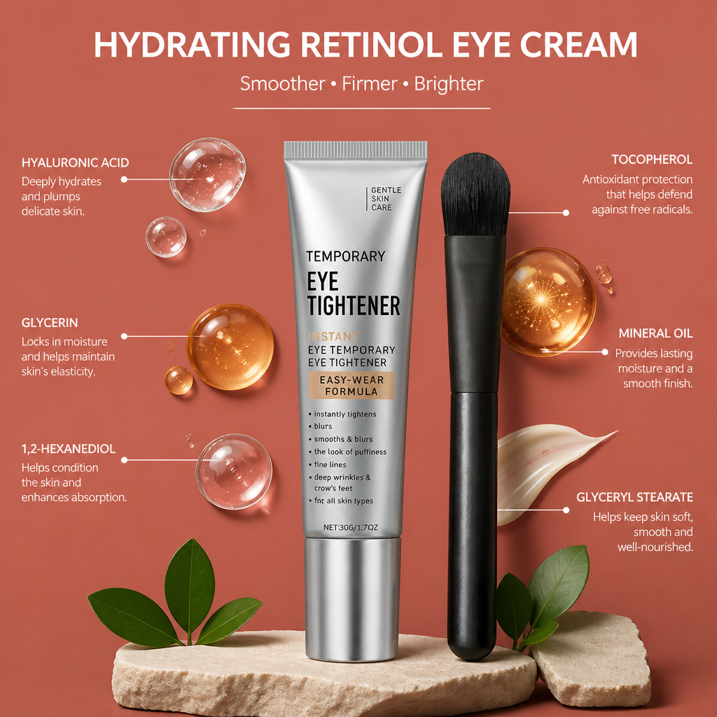 Hydrating Retinol Eye Cream for Smoother, Firmer-Looking Skin