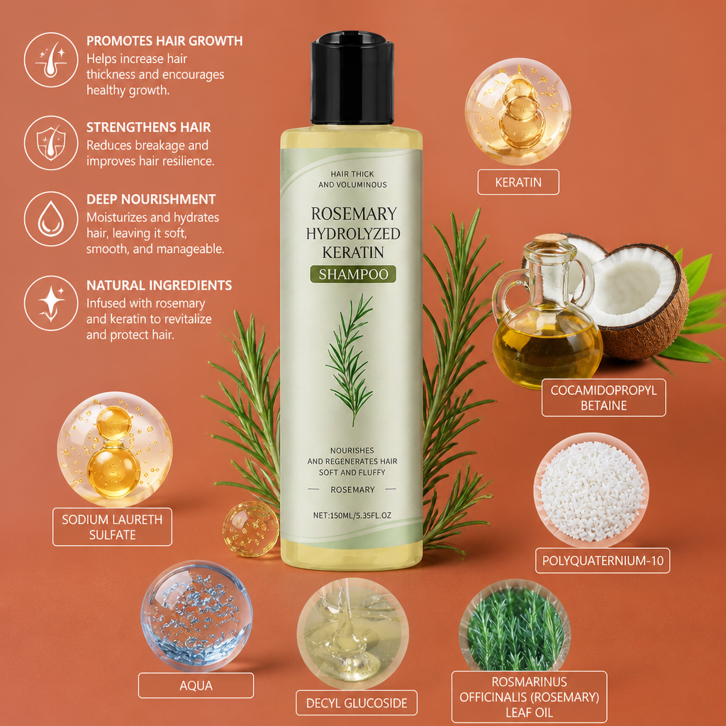 Keratin Hair Strengthening Shampoo – Nourishing Formula For Fuller Looking Hair