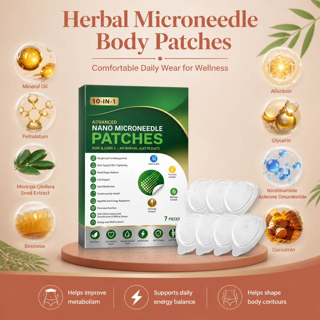 Herbal Microneedle Body Patches – Comfortable Daily Wear for Wellness
