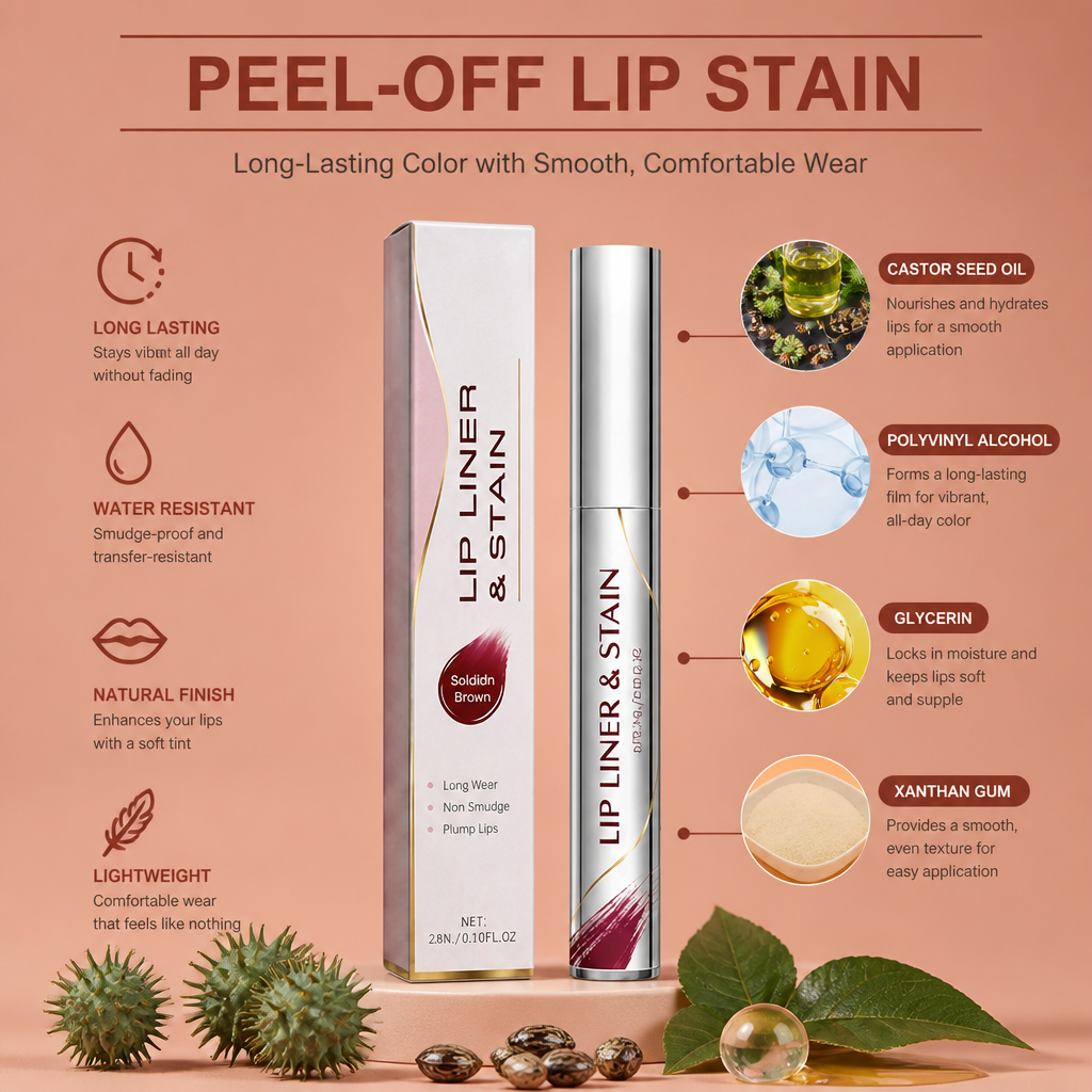 Peel-Off Lip Tint – Long-Lasting Color with Smooth, Comfortable Wear