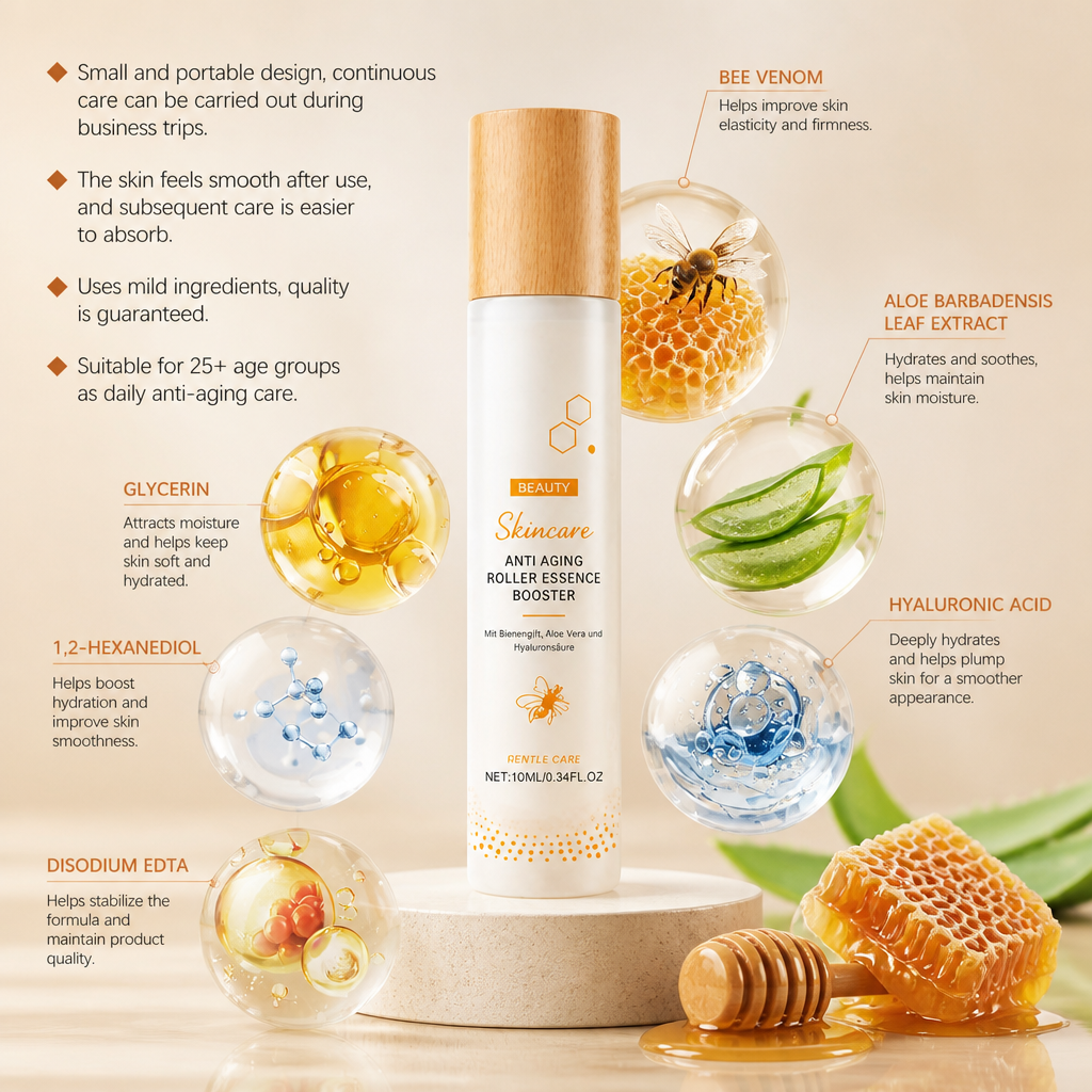 Bee Venom Roller Essence – Firming Hydration for Smooth, Radiant Skin