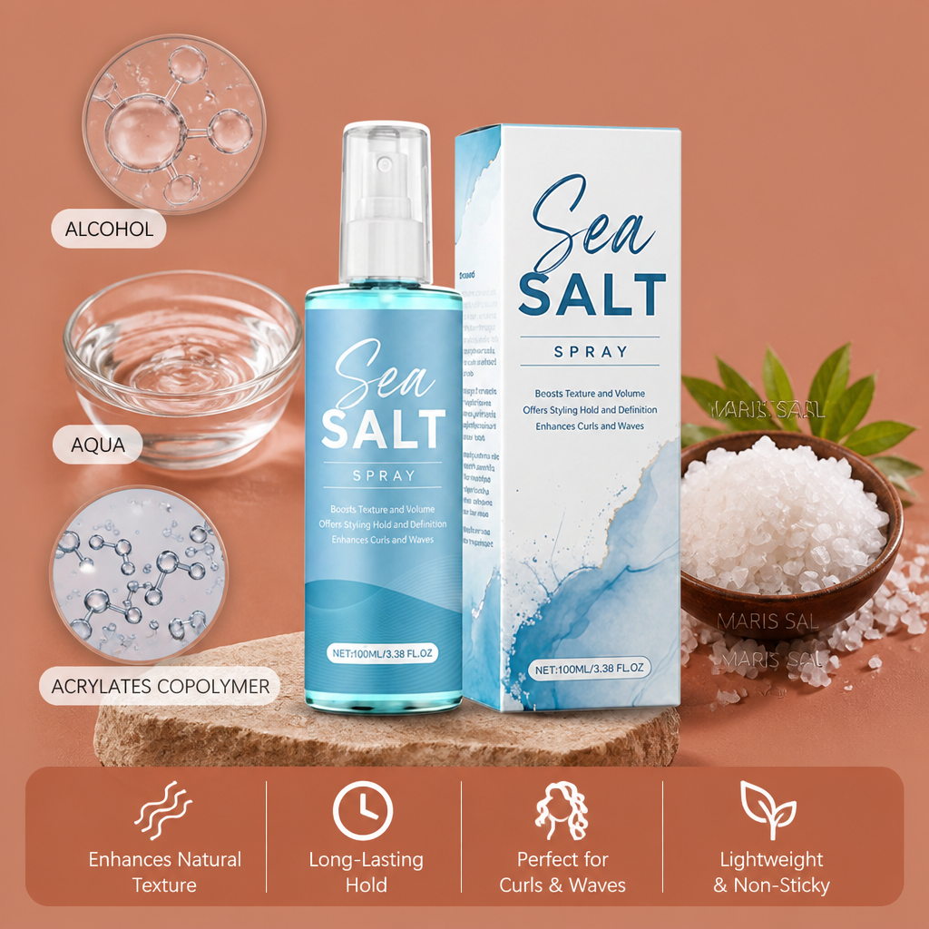 Sea Salt Hair Spray – Texturizing Formula for Natural Volume and Style