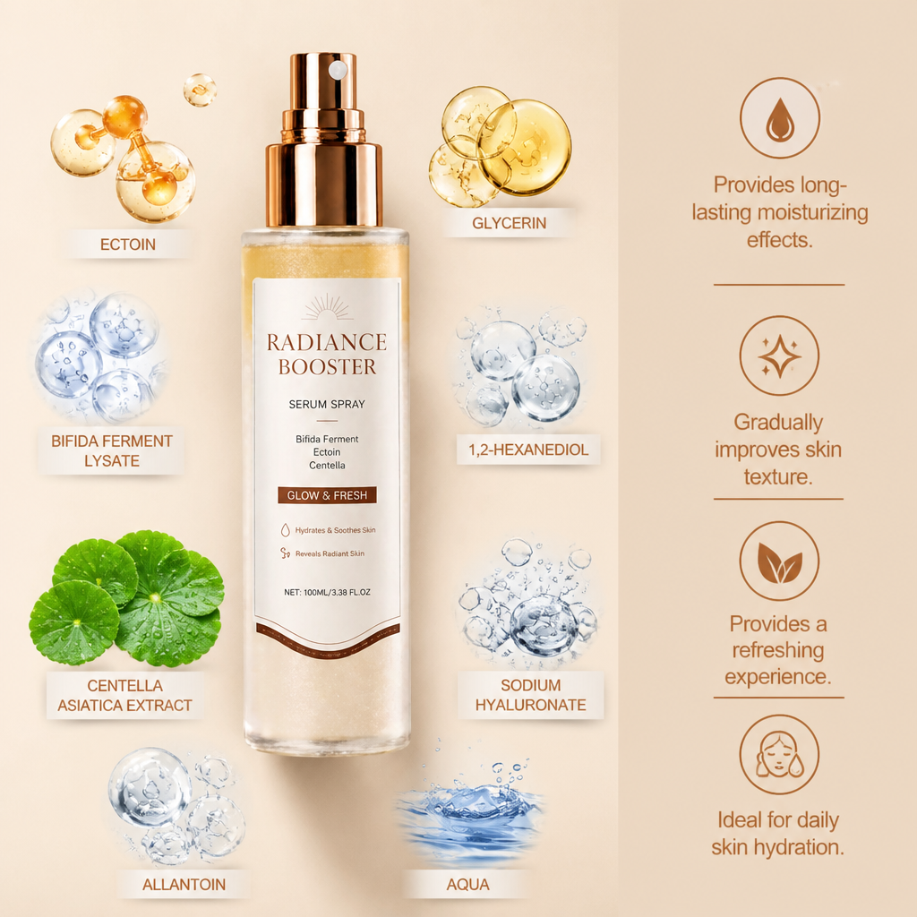 Radiance Booster Serum Spray – Hydrates for Fresh, Glowing-Looking Skin