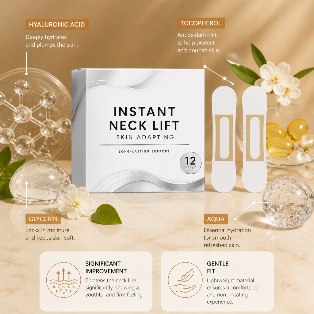 Invisible Neck Lift Tape – Discreet Adhesive Patches for a Firmer Look