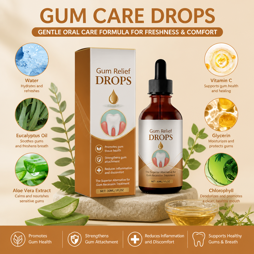 Gum Care Drops – Gentle Oral Care Formula for Freshness & Comfort