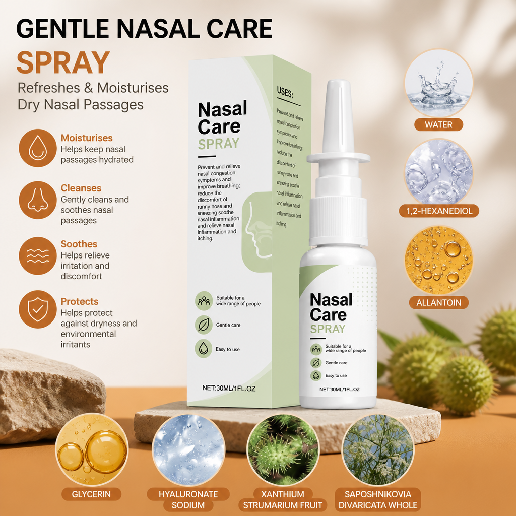 Gentle Nasal Care Spray – Refreshes and Moisturises Dry Nasal Passages