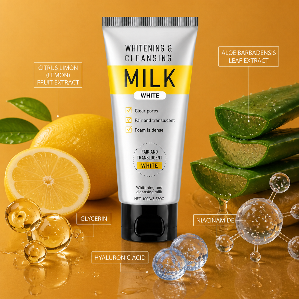 Hydrating Brightening Cleansing Milk with Niacinamide & Hyaluronic Acid