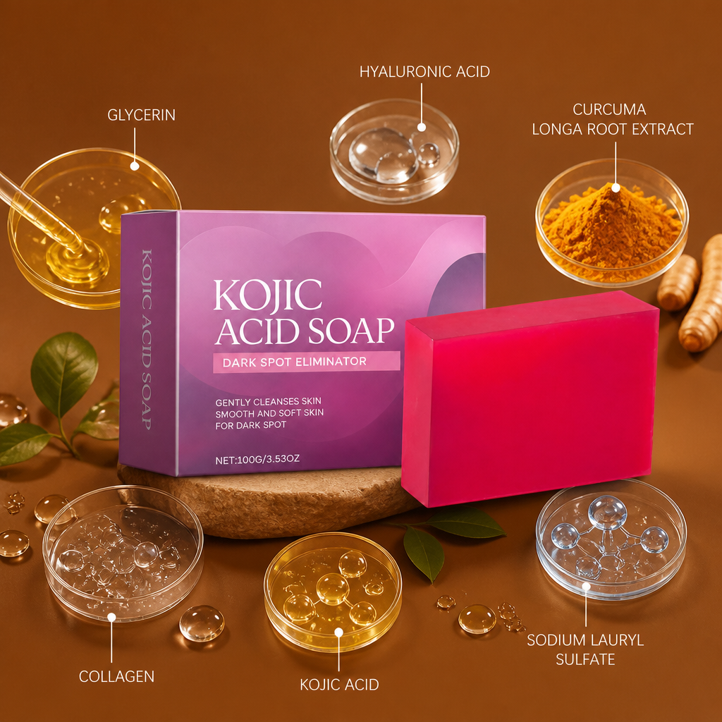 Kojic Acid Brightening Cleansing Soap – Smooth & Even-Looking Skin