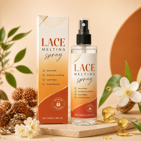 Lace Melting Spray – Strong Hold Formula For Natural Wig Styling