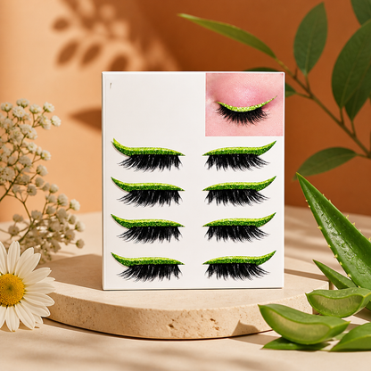 Glitter Winged Eyeliner Stickers – Easy Sparkling Eye Makeup Accent
