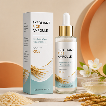 Rice Bran & Niacinamide Exfoliating Ampoule – Brightens and Hydrates Skin