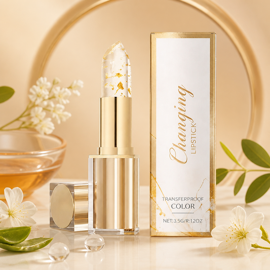 Hydrating Color-Changing Lip Balm with Hyaluronic Acid & Gold