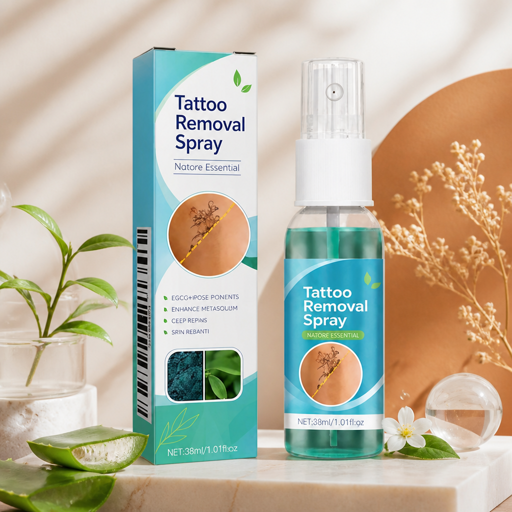 Tattoo Removal Spray – Gentle Skin Care Formula For Tattoo Appearance