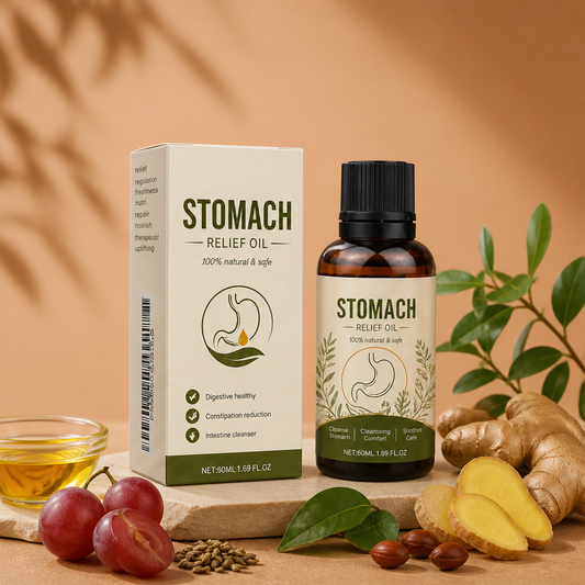 Botanical Abdominal Massage Oil – Nourishing Comfort for Daily Self-Care