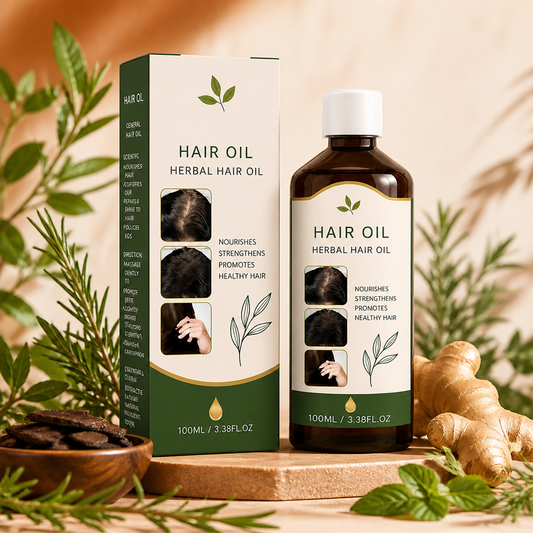 Rosemary & Herbal Hair Oil – Nourishing Scalp Care For Fuller-Looking Hair