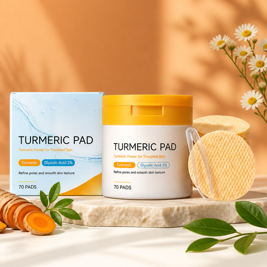 Turmeric & Glycolic Acid Facial Pads – Gently Exfoliate for Radiant Skin