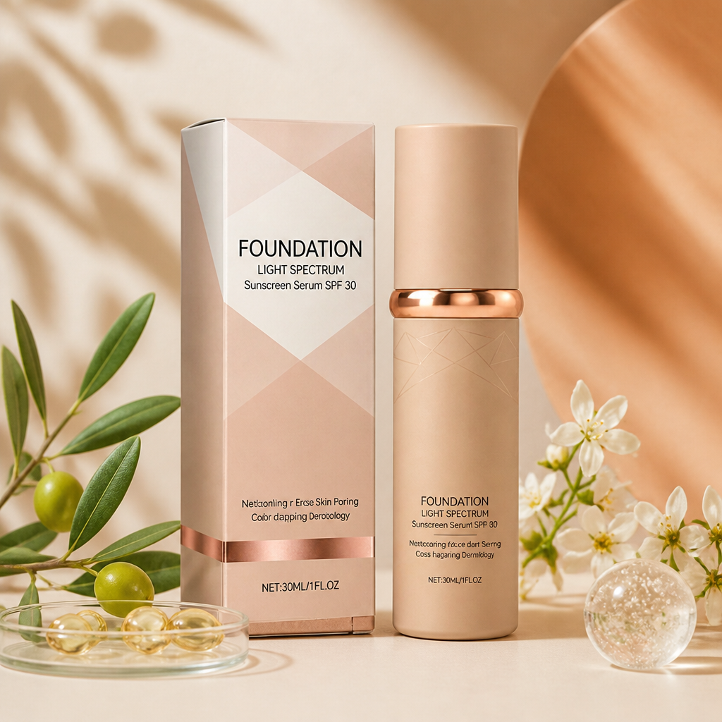 Foundation Light Spectrum Sunscreen Serum – Hydrating Coverage With SPF Care