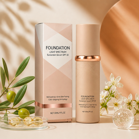 Foundation Light Spectrum Sunscreen Serum – Hydrating Coverage With SPF Care