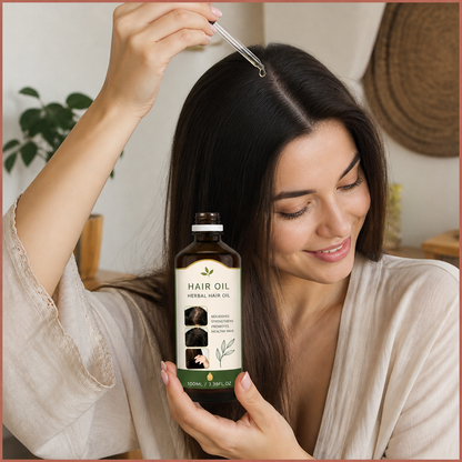 Rosemary & Herbal Hair Oil – Nourishing Scalp Care For Fuller-Looking Hair