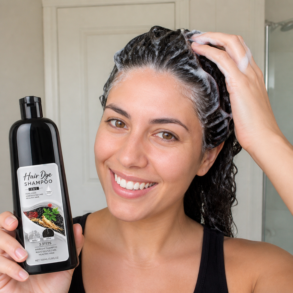 Black Hair Dye Shampoo – Easy Color Refresh For Natural-Looking Dark Hair