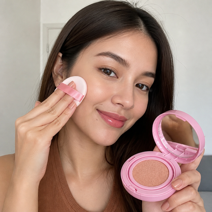 2-In-1 Cushion Powder Foundation – Lightweight Smooth Matte Finish