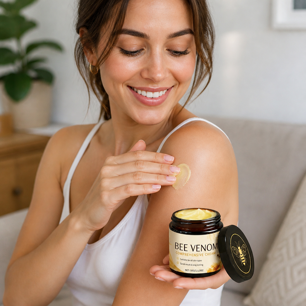 Bee Venom & Honey Body Cream for Soft, Smooth, Hydrated Skin