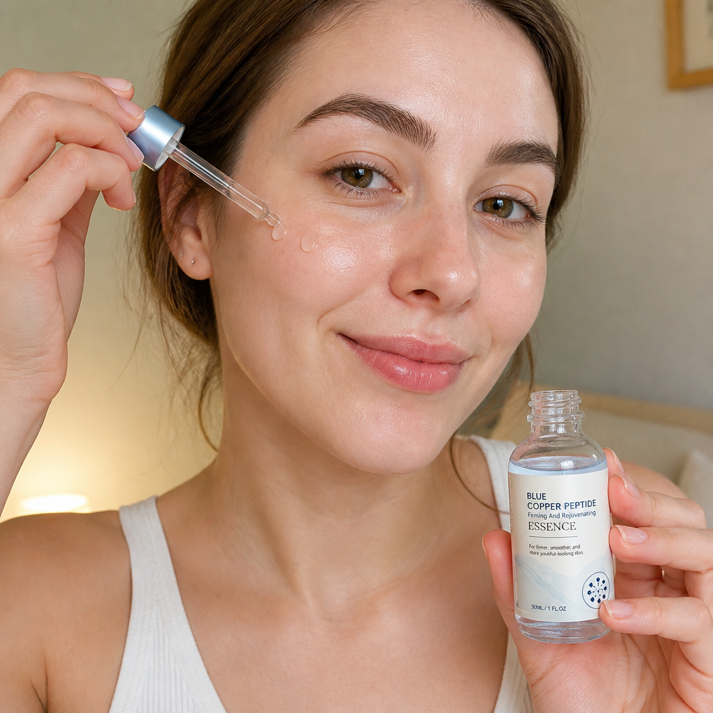 Blue Copper Peptide Essence – Hydrates for Firmer, Smoother-Looking Skin