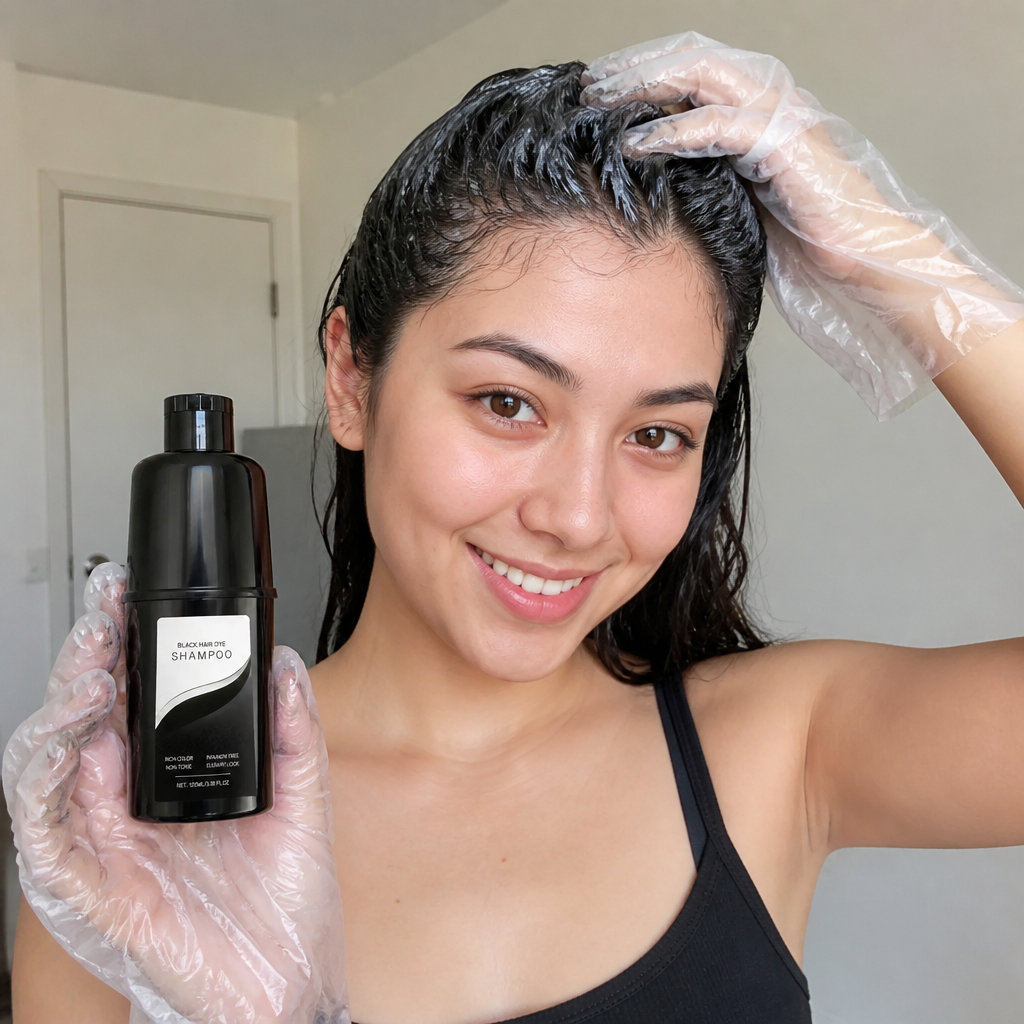 Black Sesame Color Care Shampoo – Natural-Looking Dark Hair Refresh