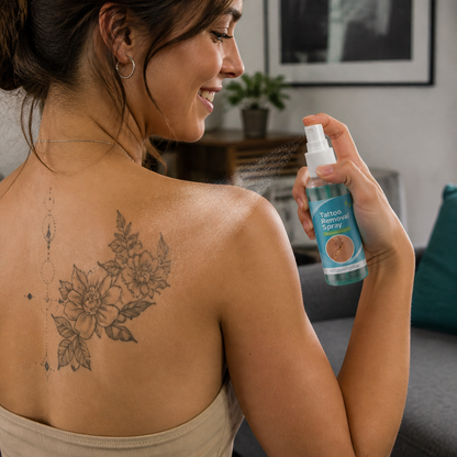 Tattoo Removal Spray – Gentle Skin Care Formula For Tattoo Appearance