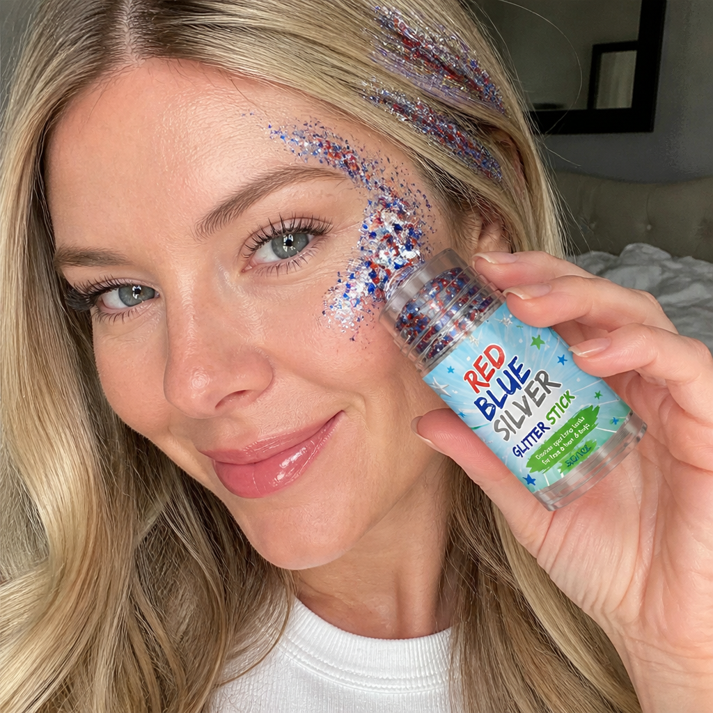 Multi-Color Glitter Shimmer Stick – Sparkling Makeup For Face Hair & Body
