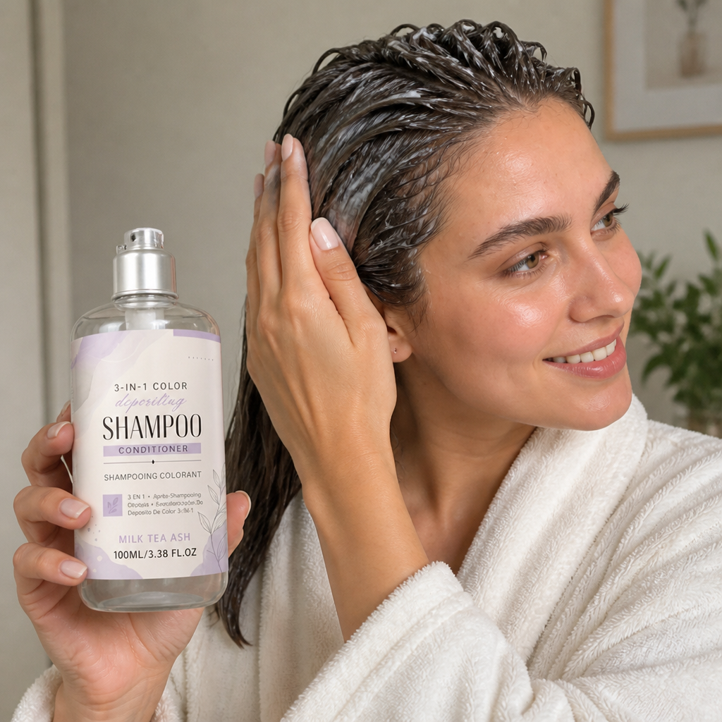 3-in-1 Color Depositing Shampoo – Cleansing Hair Color Care Formula