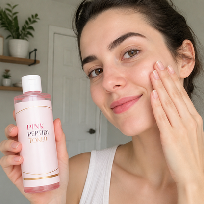 Pink Peptide Brightening Toner for Smooth, Hydrated & Radiant Skin