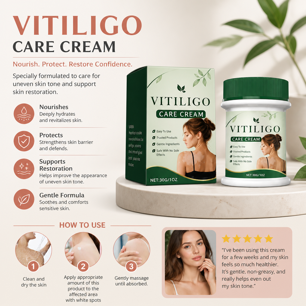 Vitiligo Care Cream – Nourishing Skin Care Formula for Uneven Skin Appearance