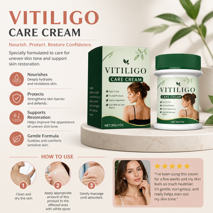 Vitiligo Care Cream – Nourishing Skin Care Formula for Uneven Skin Appearance