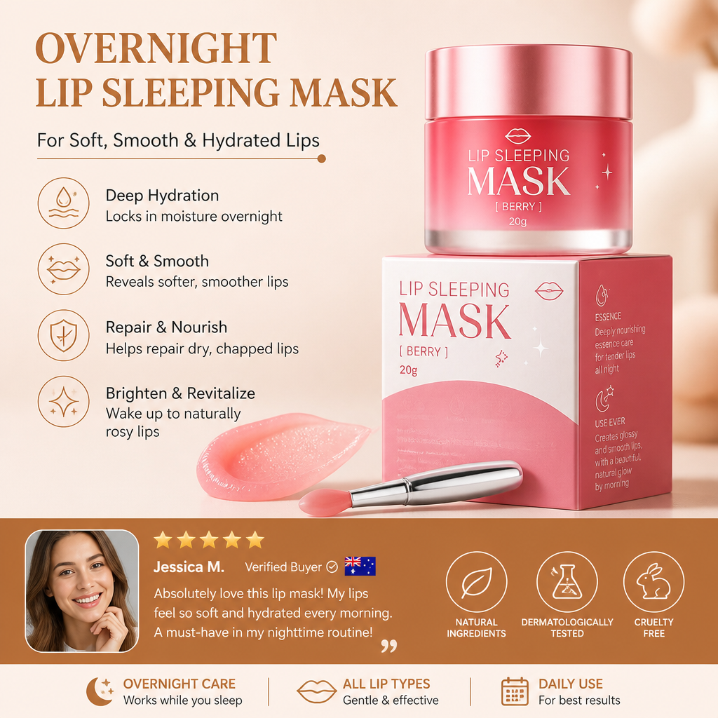 Overnight Lip Sleeping Mask for Soft, Smooth & Hydrated Lips