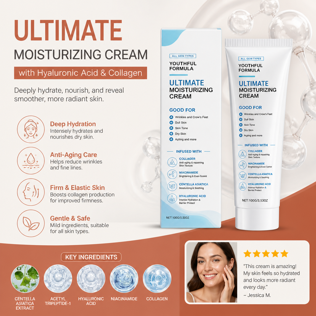 Ultimate Moisturizing Cream With Hyaluronic Acid & Collagen