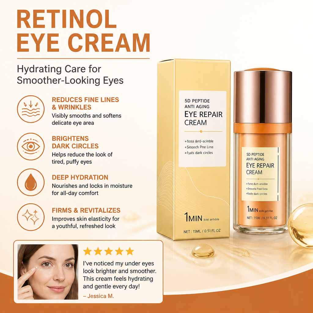 Retinol Eye Cream – Hydrating Care for Smoother-Looking Eyes