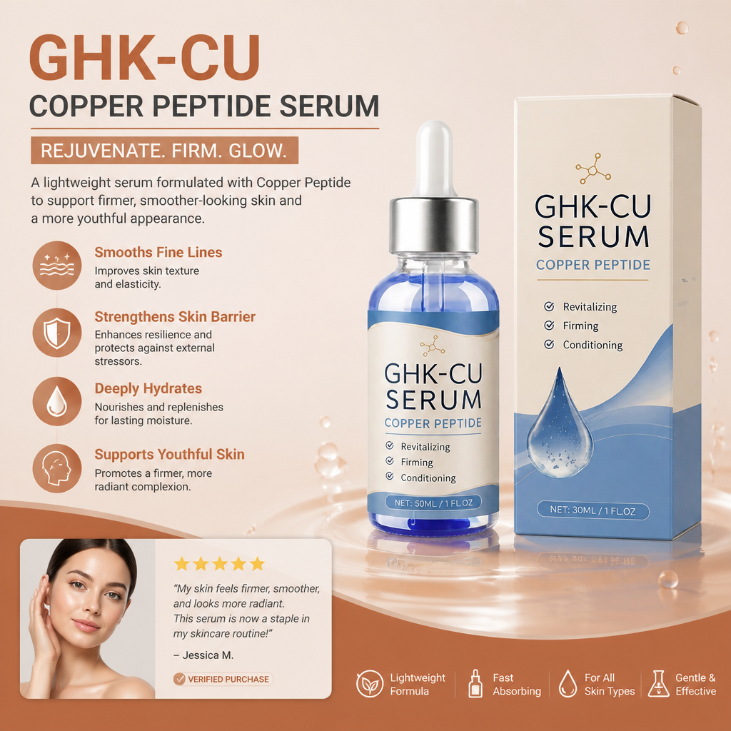 Copper Peptide GHK-Cu – Lightweight Serum for Firmer, Smoother-Looking Skin