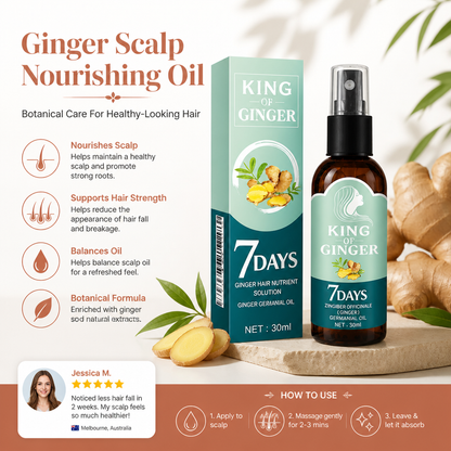 Ginger Scalp Nourishing Oil – Botanical Care For Healthy-Looking Hair
