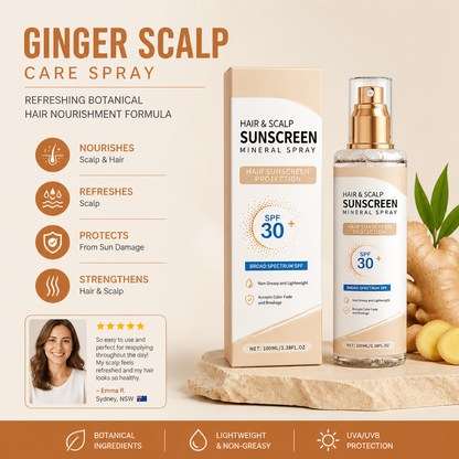 Ginger Scalp Care Spray – Refreshing Botanical Hair Nourishment Formula