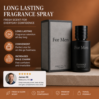 Men's Long Lasting Fragrance Spray – Fresh Scent For Everyday Confidence