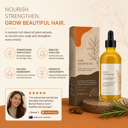 Rosemary Hair Oil – Nourishing Scalp Care Formula for Smooth Hair