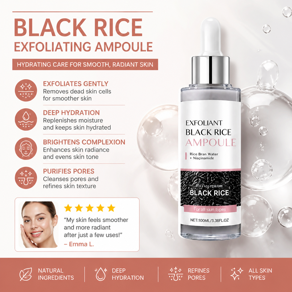 Black Rice Exfoliating Ampoule – Hydrating Care for Smooth, Radiant Skin