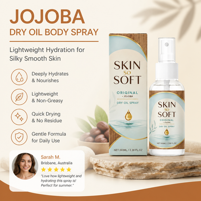 Jojoba Dry Oil Body Spray – Lightweight Hydration for Silky Smooth Skin