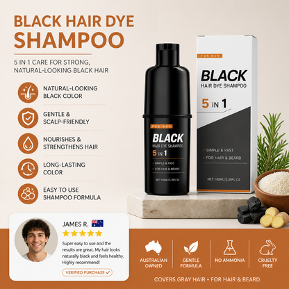 Black Hair Dye Shampoo – Easy Color Care For Natural-Looking Dark Hair