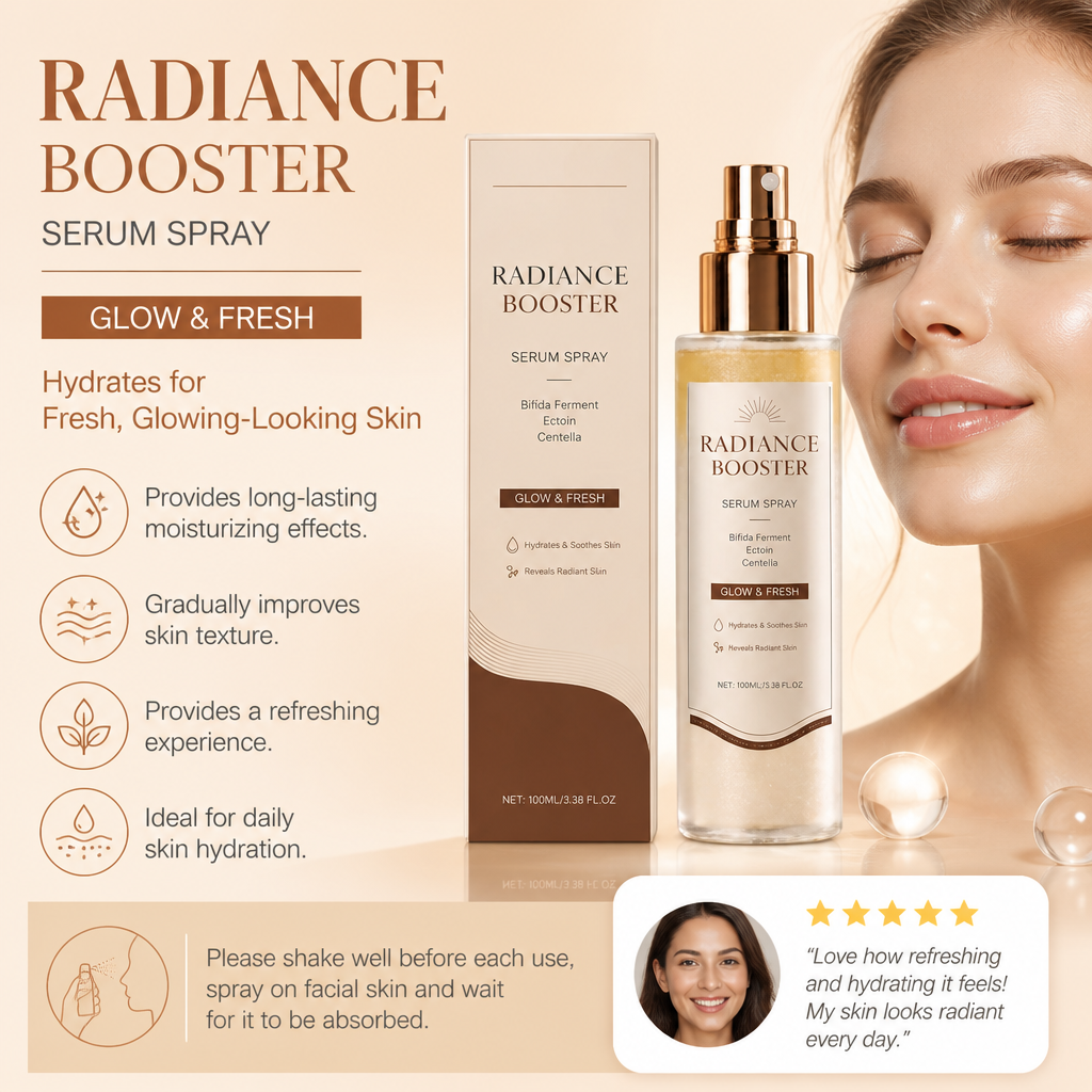 Radiance Booster Serum Spray – Hydrates for Fresh, Glowing-Looking Skin