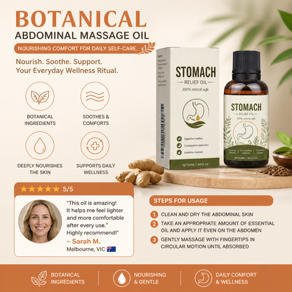 Botanical Abdominal Massage Oil – Nourishing Comfort for Daily Self-Care