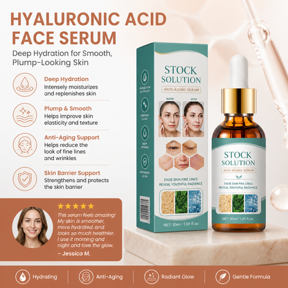 Hyaluronic Acid Face Serum – Deep Hydration for Smooth, Plump-Looking Skin