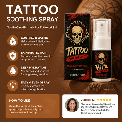 Tattoo Soothing Spray – Gentle Care Formula For Tattooed Skin