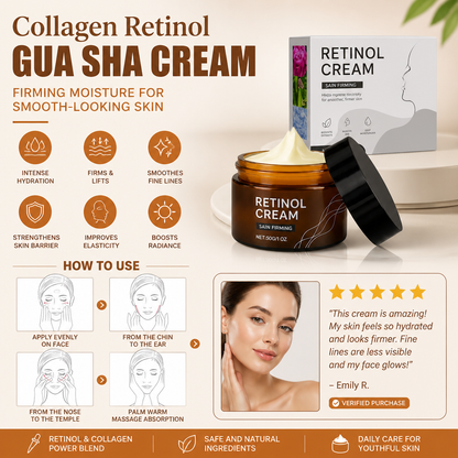 Collagen Retinol Gua Sha Cream – Firming Moisture For Smooth-Looking Skin